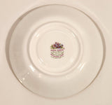 Vintage 1970s Royal Albert Flower of the Month Series September Michaelmas Daisy Purple Flowers Bone China Tea Cup & Saucer Set