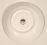 Vintage 1970s Royal Albert Flower of the Month Series February Violet Purple Flowers Bone China Tea Cup & Saucer Set