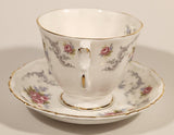 Vintage Royal Albert Bone China England Tranquility Pink Rose Flowers Tea Cup & Saucer Set