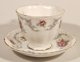 Vintage Royal Albert Bone China England Tranquility Pink Rose Flowers Tea Cup & Saucer Set