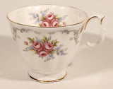 Vintage Royal Albert Bone China England Tranquility Pink Rose Flowers Tea Cup & Saucer Set