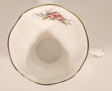 Vintage Royal Albert Bone China England Tranquility Pink Rose Flowers Tea Cup & Saucer Set