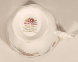 Vintage Royal Albert Bone China England Tranquility Pink Rose Flowers Tea Cup & Saucer Set