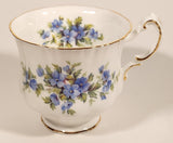 Vintage Paragon English Flowers Aubretia Blue Flowers Tea Cup & Saucer Set