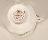 Vintage Paragon English Flowers Aubretia Blue Flowers Tea Cup & Saucer Set