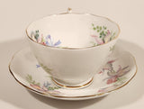 Vintage Roslyn Fine Bone China England Sweet Romance Pink Flowers Tea Cup & Saucer Set