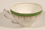 Vintage Alfred Meakin England "Pride-Of-Erin" Green and Gold Trimmed Tea Cup & Saucer Set
