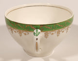 Vintage Alfred Meakin England "Pride-Of-Erin" Green and Gold Trimmed Tea Cup & Saucer Set