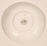 Vintage Windsor Bone China Grey and Brown Fall Autumn Leaves Tea Cup & Saucer Set