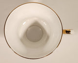 Vintage Windsor Bone China Grey and Brown Fall Autumn Leaves Tea Cup & Saucer Set