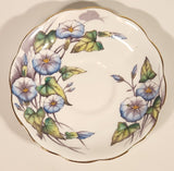 Vintage Royal Albert Bone China England Flower Of The Month Series Set of Twelve No. 9 "Morning Glory" Blue Purple Flowers Tea Cup & Saucer Set