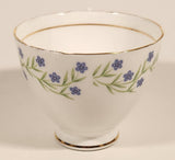 Vintage Royal Vale Bone China Violet Purple Flowers Tea Cup & Saucer Set