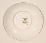 Vintage Royal Staffordshire Bone China "Roses To Remember" Red Flowers Tea Cup & Saucer Set