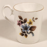 Vintage Royal Albert Bone China England Ascot Pink Yellow Blue Flowers Demitasse Tea Cup & Saucer Set
