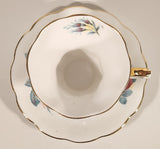 Vintage Royal Albert Bone China Sweetheart Roses Series of Six "Elizabeth" Pink Flowers Tea Cup & Saucer Set