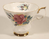 Vintage Royal Albert Bone China Sweetheart Roses Series of Six "Elizabeth" Pink Flowers Tea Cup & Saucer Set