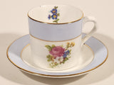 Rosina Bone China Espresso Demitasse Cup and Saucer Set Made in England