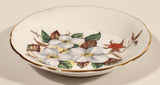 Vintage Royal Grafton Fine Bone China Dogwood Flower 3 7/8" Trinket Dish Plate