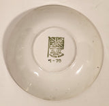 Vintage Weatherby Hanley England Royal Falcon Ware Green and Gold Trimmed 4" Trinket Dish Plate