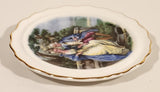 Vintage Royal Grafton Fine Bone China Colonial Couple on Bench in Garden 4" Trinket Dish Plate