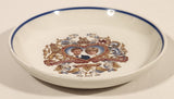 Vintage Midwinter Fine Tableware Staffordshire England H. R. H. Prince Charles Lady Diana Spencer To Commemorate Their Marriage Ich Dien 29th July 1981 Blue Rimmed  4" Trinket Dish Plate