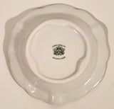 Vintage Gerold Porzellan Pink Wild Rose Flowers Gold Trimmed 5" Ash Tray Made in West Germany
