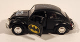 DC Comics Batman Volkswagen Beetle Pull Back Black Die Cast Toy Car Vehicle