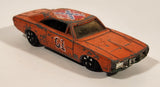 Vintage 1981 Warner Bro. ERTL Dukes of Hazzard General Lee Orange Die Cast Toy Muscle Car Vehicle TV Show Collectible