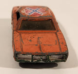 Vintage 1981 Warner Bro. ERTL Dukes of Hazzard General Lee Orange Die Cast Toy Muscle Car Vehicle TV Show Collectible