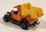 1980 Hot Wheels Dumpin' A Dump Truck Orange Die Cast Toy Car Vehicle