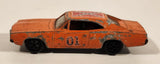 Vintage 1981 Warner Bro. ERTL Dukes of Hazzard General Lee Orange Die Cast Toy Muscle Car Vehicle TV Show Collectible