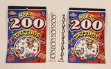 1990s Twin Seven Over 200 Tattoos Rocker Booklet of Washable Temporary Tattoos! Set of 2 (Some Used)