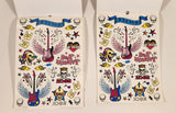 1990s Twin Seven Over 200 Tattoos Rocker Booklet of Washable Temporary Tattoos! Set of 2 (Some Used)