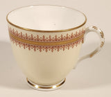 Vintage Royal Worcester Red and Gold Ornate Pattern Demitasse Tea Cup & Saucer Set