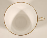 Vintage Royal Worcester Red and Gold Ornate Pattern Demitasse Tea Cup & Saucer Set