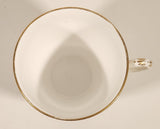 Vintage Royal Worcester Red and Gold Ornate Pattern Demitasse Tea Cup & Saucer Set