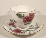 Vintage Paragon Pink Carnation Flowers Tea Cup & Saucer Set