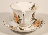 Vintage Royal Albert Bone China England Yellow Rose Flowers Tea Cup & Saucer Set