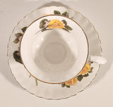 Vintage Royal Albert Bone China England Yellow Rose Flowers Tea Cup & Saucer Set
