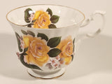 Vintage Royal Albert Bone China England Yellow Rose Flowers Tea Cup & Saucer Set