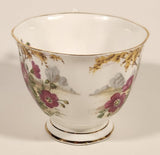 Vintage Royal Albert Bone China England Wild Geranium Purple and Pink Rose Flowers Tea Cup & Saucer Set