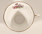 Vintage Royal Albert Bone China England Wild Geranium Purple and Pink Rose Flowers Tea Cup & Saucer Set