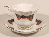 Vintage 1959 Royal Albert Bone China England The Loomcrofters New Brunswick Tartan Tea Cup & Saucer Set