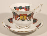 Vintage 1959 Royal Albert Bone China England The Loomcrofters New Brunswick Tartan Tea Cup & Saucer Set