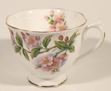 Vintage Royal Albert Bone China England Evesham Pink Flowers Tea Cup & Saucer Set