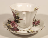Vintage Royal Albert Bone China England Red and Pink Rose Flowers Tea Cup & Saucer Set