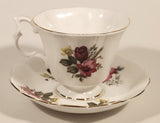 Vintage Royal Albert Bone China England Red and Pink Rose Flowers Tea Cup & Saucer Set
