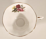 Vintage Royal Albert Bone China England Red and Pink Rose Flowers Tea Cup & Saucer Set