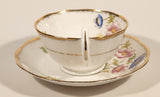 Vintage Royal Albert Crown China Anemone Pink Yellow Blue Flowers Tea Cup & Saucer Set Made in England