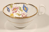 Vintage Royal Albert Crown China Anemone Pink Yellow Blue Flowers Tea Cup & Saucer Set Made in England